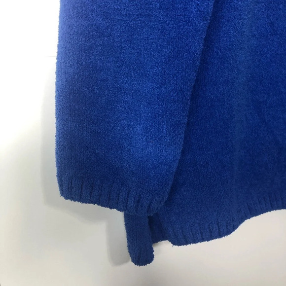 Lulu B. Sweater Pullover Royal Blue M Nautical Anchors Pocket Soft Long Sleeve - Picture 7 of 9